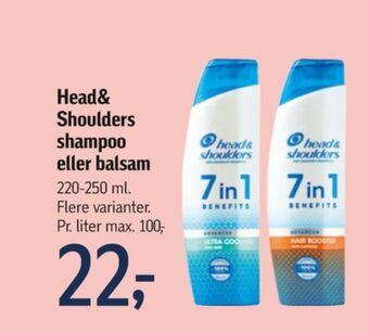 Føtex Head&shoulders shampoo tilbud