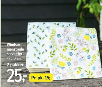 Føtex Windsor servietter tilbud