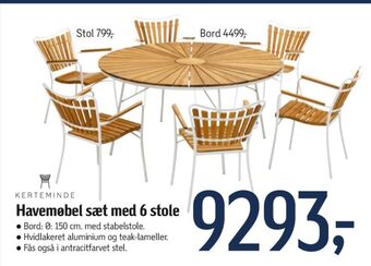 Føtex Ukendt havemøbelsæt tilbud