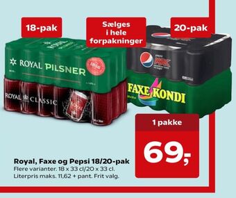 Kvickly Pepsi max cola tilbud