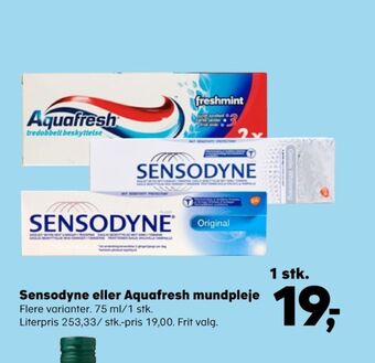 Kvickly Sensodyne tandpasta tilbud