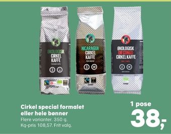 Kvickly Cirkel kaffe formalet tilbud