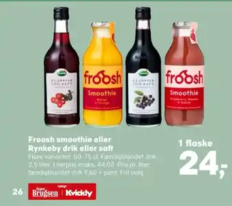 Kvickly Rynkeby konc. frugtsaft tilbud