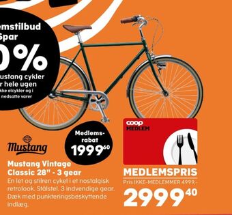 Kvickly Mustang cykel tilbud