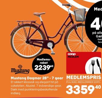 Kvickly Mustang cykel tilbud