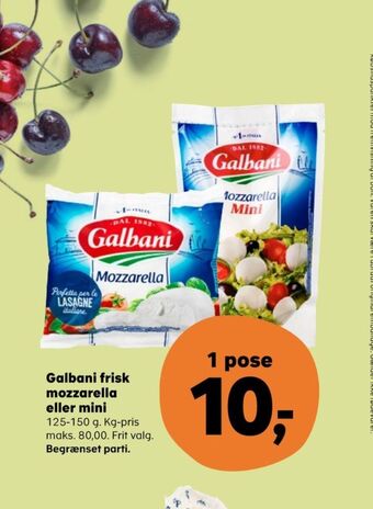 Kvickly Galbani mozzarella tilbud
