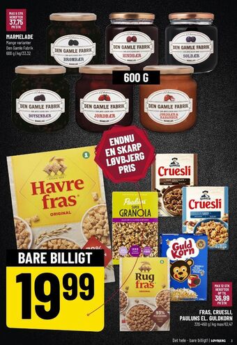 Løvbjerg Den gamle fabrik marmelade tilbud