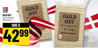 Guld ost skæreost kommen
