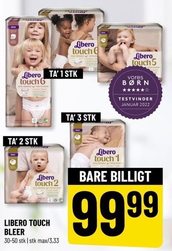 Løvbjerg Touch bleer tilbud