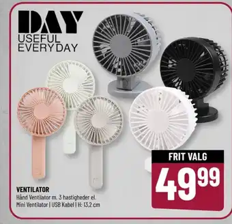Day useful every day ventilator