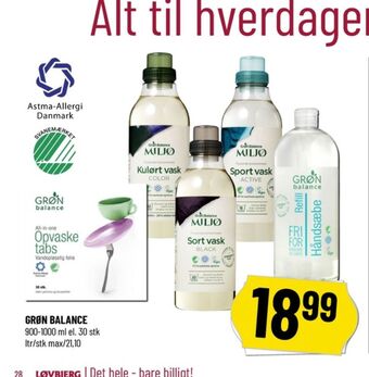 Løvbjerg Grøn balance vaskemiddel-flydende tilbud