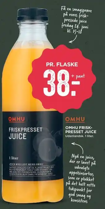 MENY Omhu juice tilbud