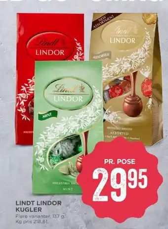 Lindt lindor chokoladekugler assorted