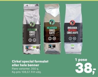 SuperBrugsen Cirkel kaffe formalet tilbud