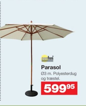 Bauhaus Sunfun parasol tilbud