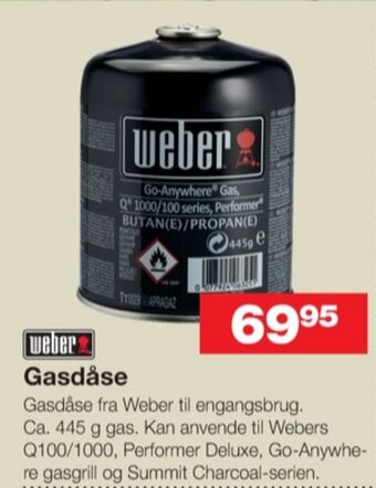 Bauhaus Weber gasdåse tilbud