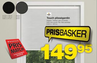 Bauhaus Debel plissegardin tilbud