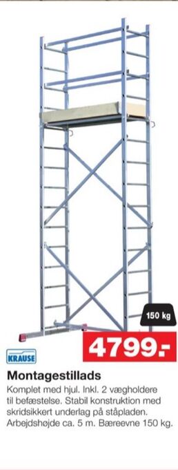 Bauhaus Krause stillads tilbud