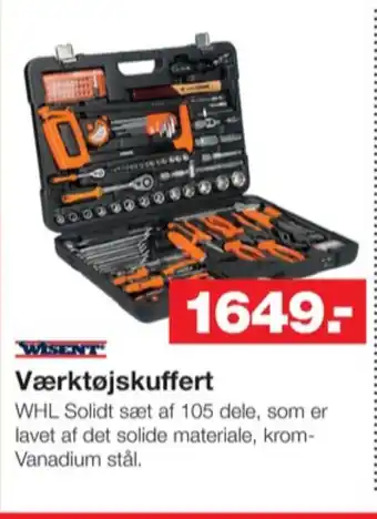 Bauhaus Wisent værktøjskuffert tilbud