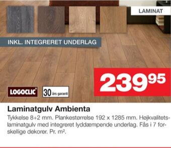 Bauhaus Logoclic laminatgulv tilbud