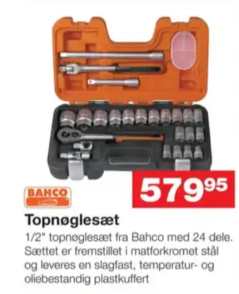 Bauhaus Bahco topnøglesæt tilbud
