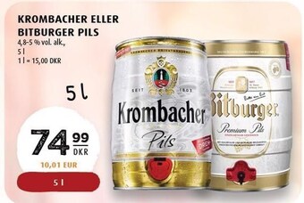 Scandinavian Park Krombacher eller bitburger pils tilbud