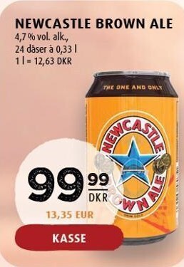 Scandinavian Park Newcastle brown ale tilbud