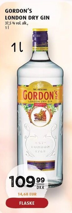 Scandinavian Park Gordon's London Dry Gin tilbud