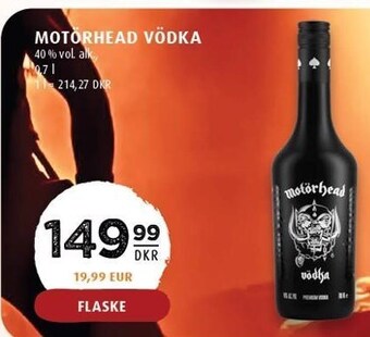 Scandinavian Park Motorhead Vodka tilbud