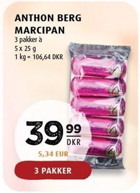 Scandinavian Park Anthon Berg marcipanbrød tilbud