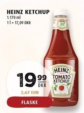 Scandinavian Park Heinz ketchup tilbud