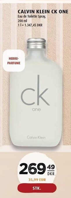 Scandinavian Park Calvin Klein CK one tilbud