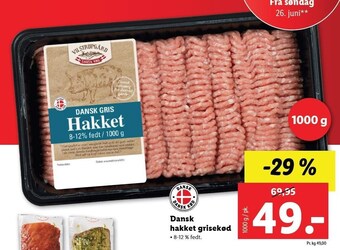 Dansk hakket grisekød