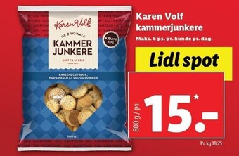 Lidl Karen Volf kammerjunkere tilbud