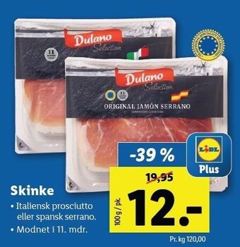 Lidl Skinke tilbud