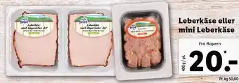 Lidl Leverkäse el. mini leverkäse tilbud