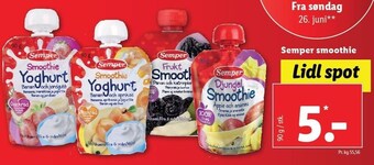 Lidl Semper smoothie tilbud