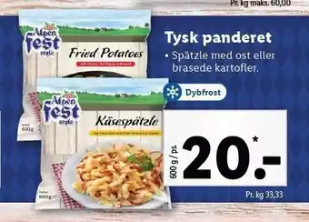 Lidl Tysk panderet tilbud
