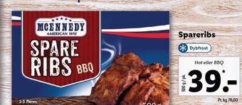 Lidl Spareribs tilbud