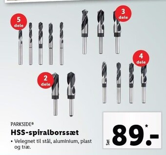 Lidl HSS-spiralborssæt tilbud