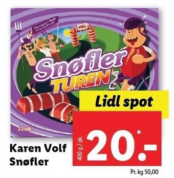 Lidl Karen Volf snøfler tilbud
