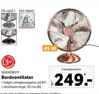 Lidl Bordventilator tilbud