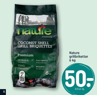 Nature grillbriketter