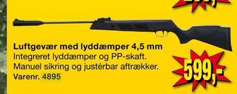 Harald Nyborg Luftgevær med lyddæmper 4,5 mm tilbud