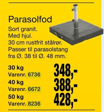 Harald Nyborg Parasolfod tilbud