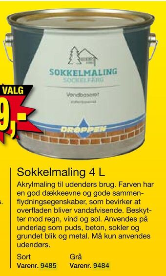 Sokkelmaling 4 L