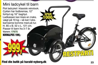 Mini ladcykel til barn