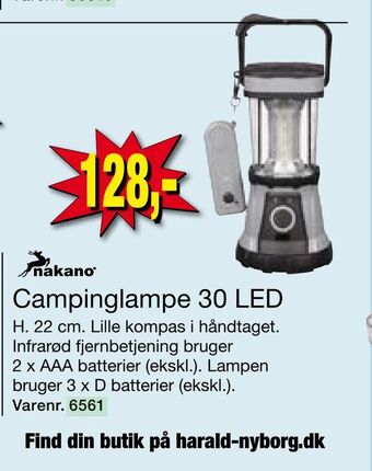 Harald Nyborg Campinglampe 30 LED tilbud