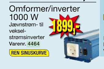Harald Nyborg Omformer/inverter 1000 W tilbud