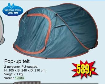 Harald Nyborg Pop-up telt tilbud